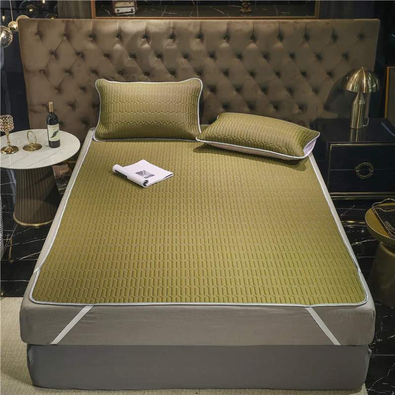 Title 9, Latex Cool Feeling Ice Silk Mat Three-Piece Set...