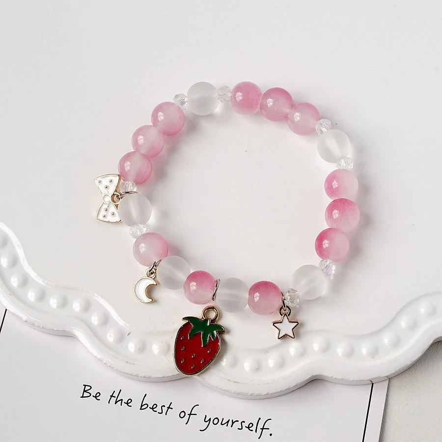 Pulseira de contas de cristal com temperamento fashion para mulheres. Adicione um toque de elegância e sofisticação ao seu visual, ideal para diversas ocasiões. — foto 30