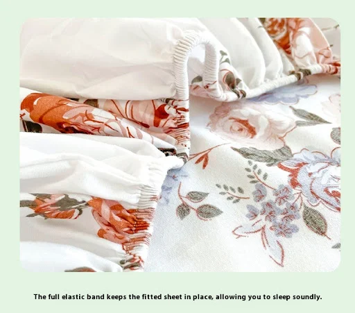 Title 11, Brushed fitted sheet with printed pillowcase an...