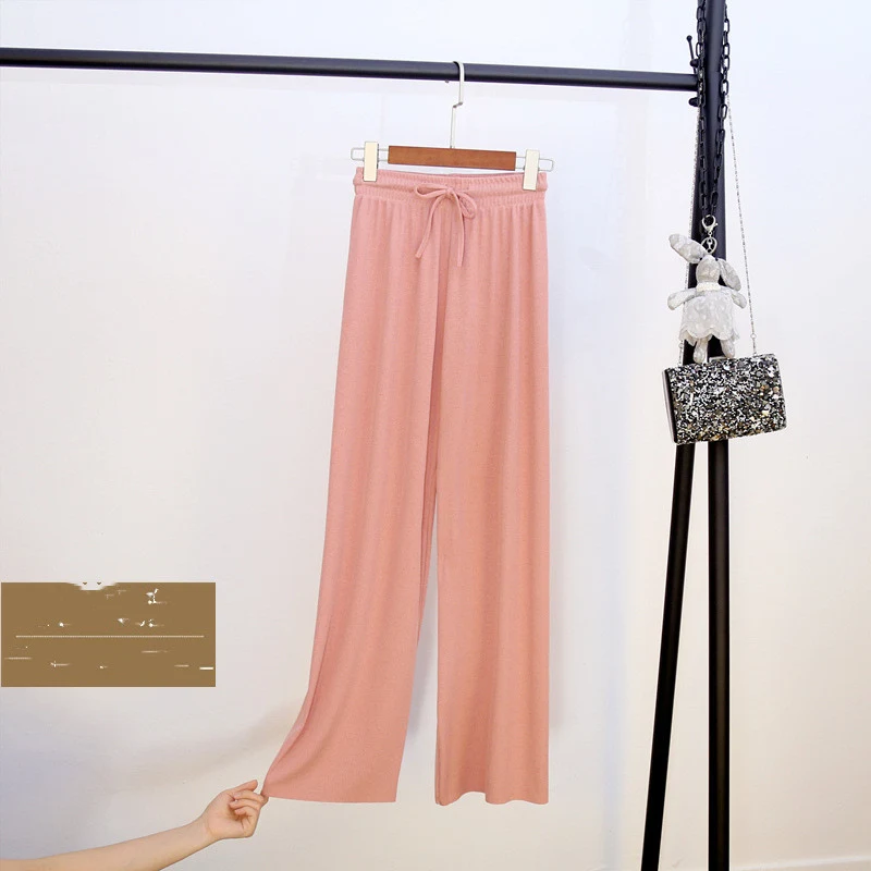 Black Drape Straight Long Mopping Pants — photo 1