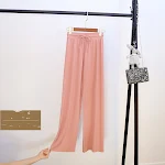 Black Drape Straight Long Mopping Pants — photo 1