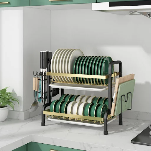 Title 4, Household Bowl Rack, Chopsticks Container, Cupb...