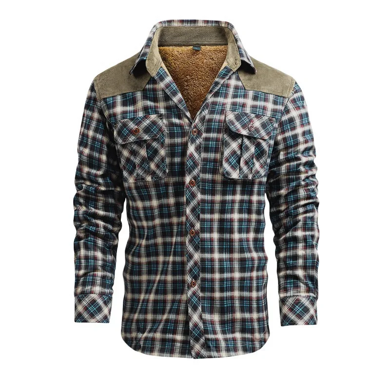 Men's Cotton Plaid Casual Cargo Pants. Comfortable and versatile for everyday wear. Perfect for a relaxed, stylish look — photo 21