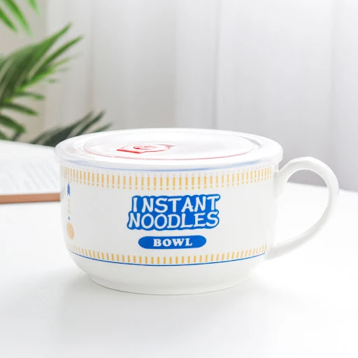 Title 22, Japanese Creative Ceramic Instant Noodle Bowl W...