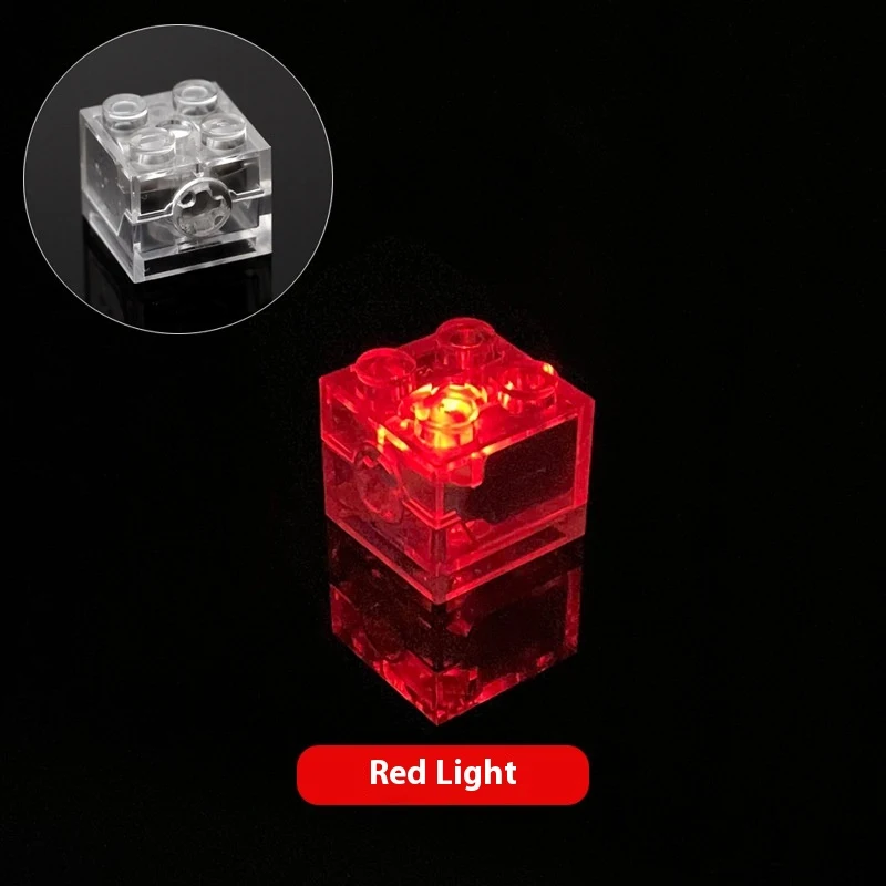 Blocos de construção LED pequenos acessórios para criar designs luminosos. Estimule a criatividade e a imaginação com peças brilhantes. — foto 25