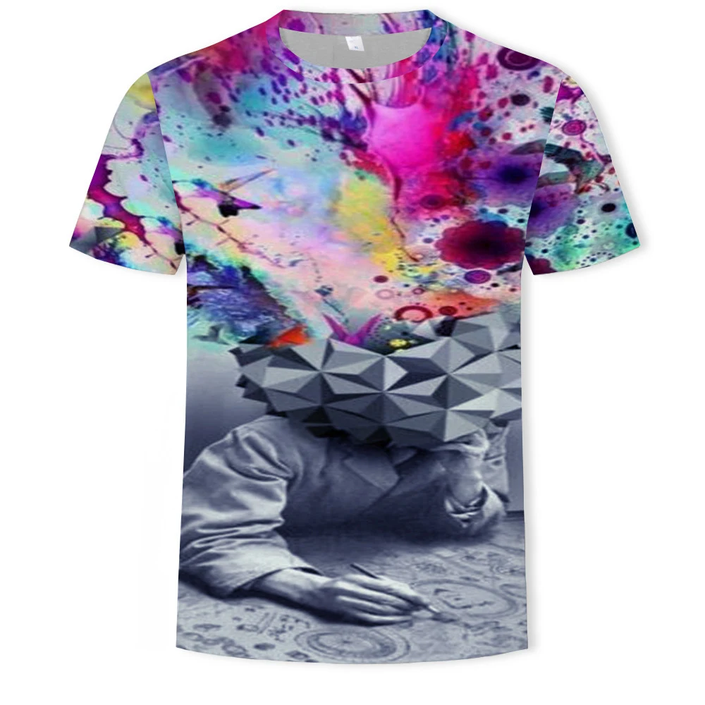 Title 38, Camiseta Masculina Casual com Estampa Digital e...