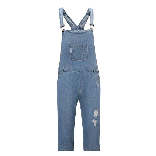 Title 11, Retro Mens Denim Pants with Hole Suspenders, o...