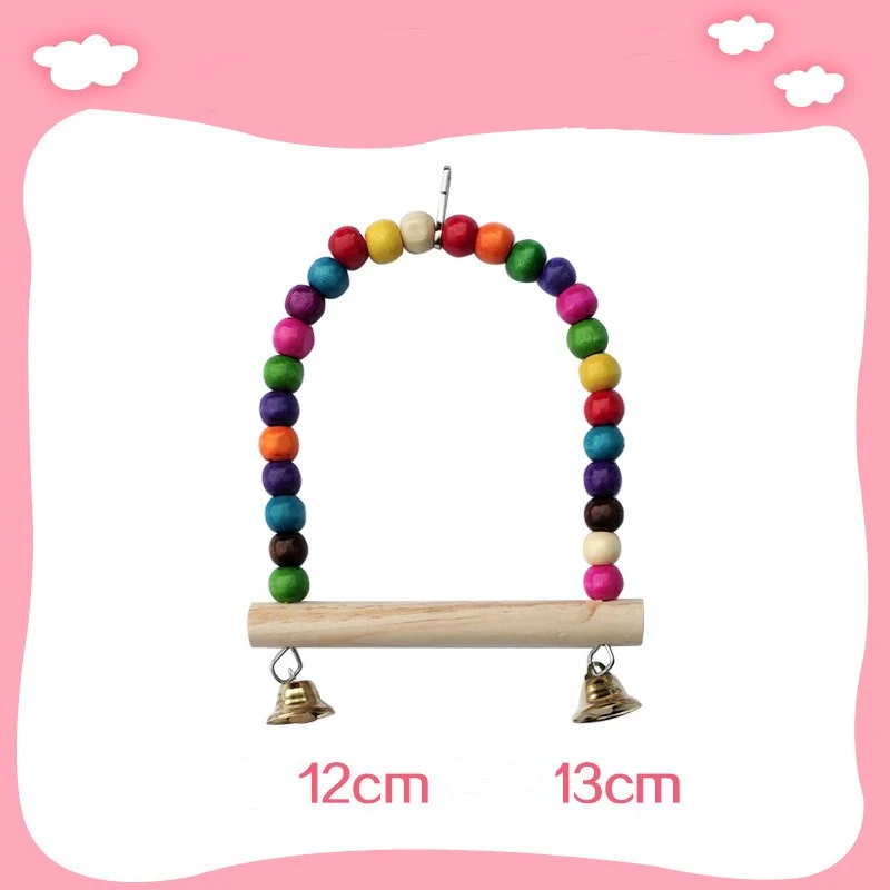 Title 3, Parrot Bird Toy Supplies includes Swing Ring Ae...