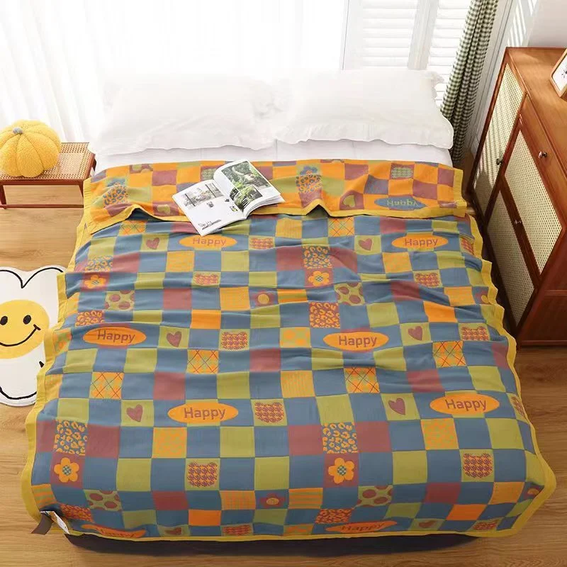 Title 8, Combed Cotton Fine Sand Gauze Towel Quilt Casua...