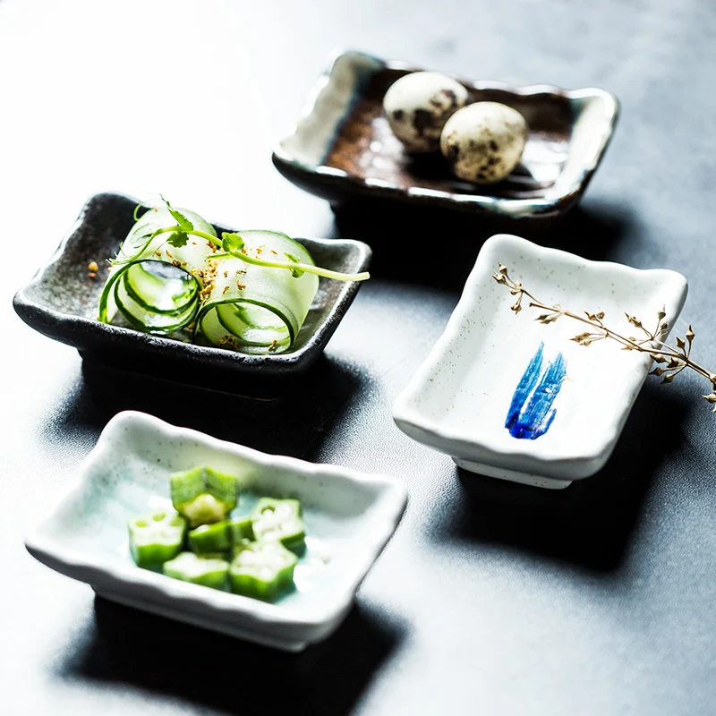 Title 4, Japanese Ceramic Sauce Seasoning Household Flat...