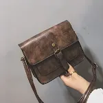 Bolso de hombro casual de cuero con solapa para mujer, estilo vintage, perfecto para el día a día y realza tu look con elegancia. — foto 4