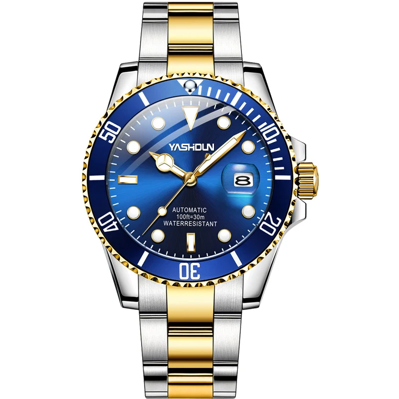 Relógio mecânico com pulseira de aço inoxidável. Desfrute da precisão e do estilo clássico deste elegante relógio para homens. — foto 14