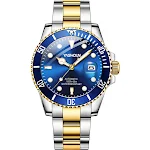 Relógio mecânico com pulseira de aço inoxidável. Desfrute da precisão e do estilo clássico deste elegante relógio para homens. — foto 14