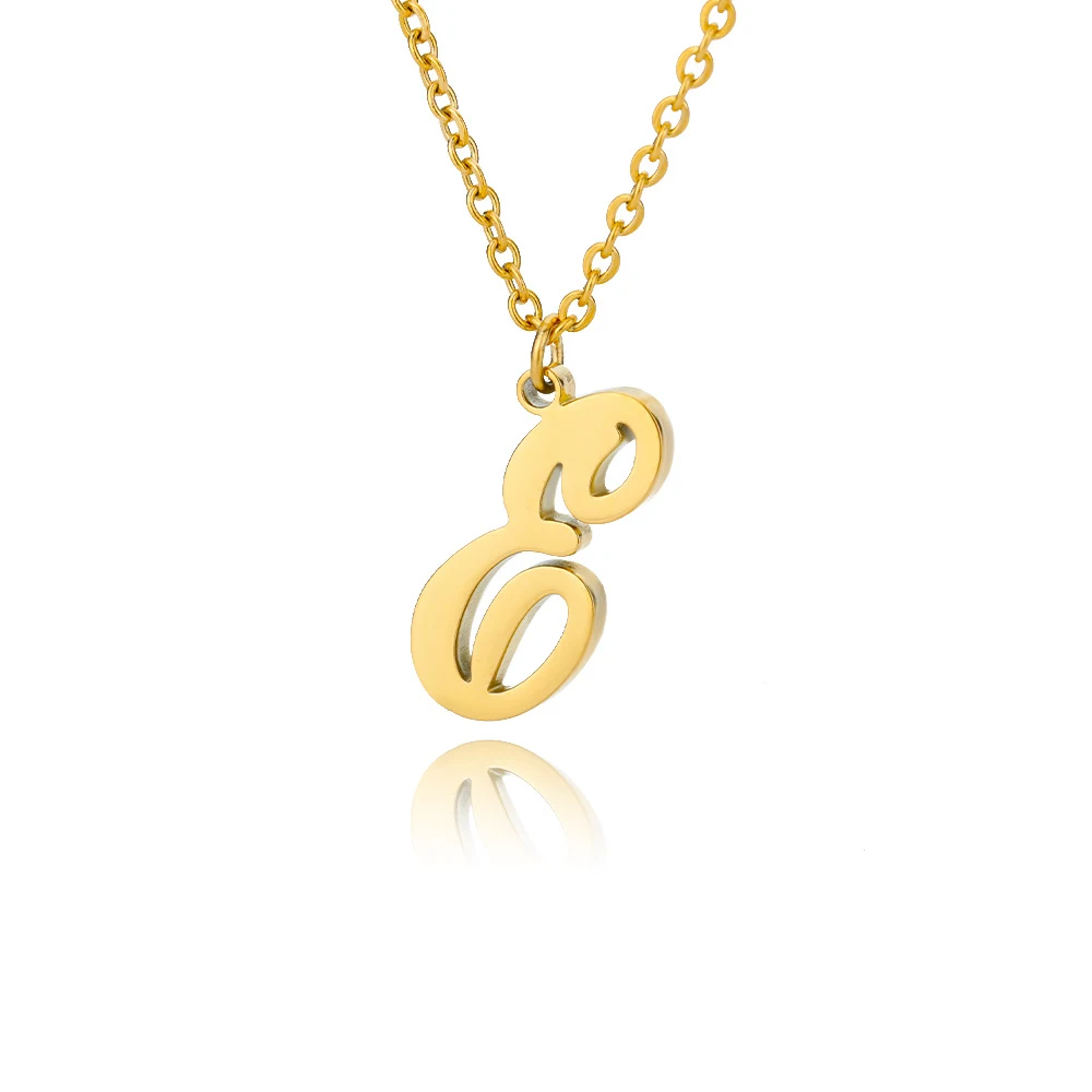 Colar com 26 Letras do Alfabeto Inglês em Aço Inoxidável. Presente Personalizado e Elegante para expressar seu nome ou iniciais. — foto 21