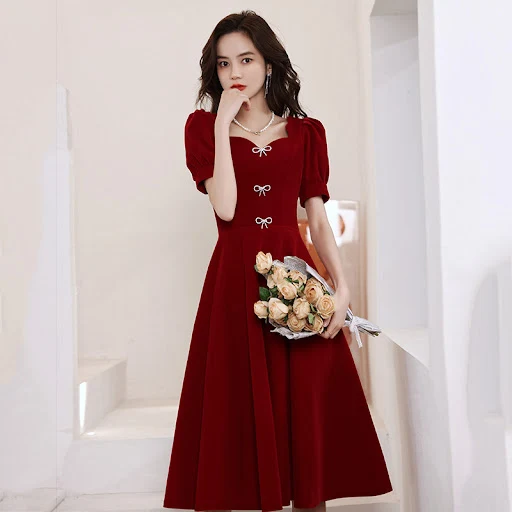 Title 4, Toast Dress Bride Summer Engagement Wedding Dre...