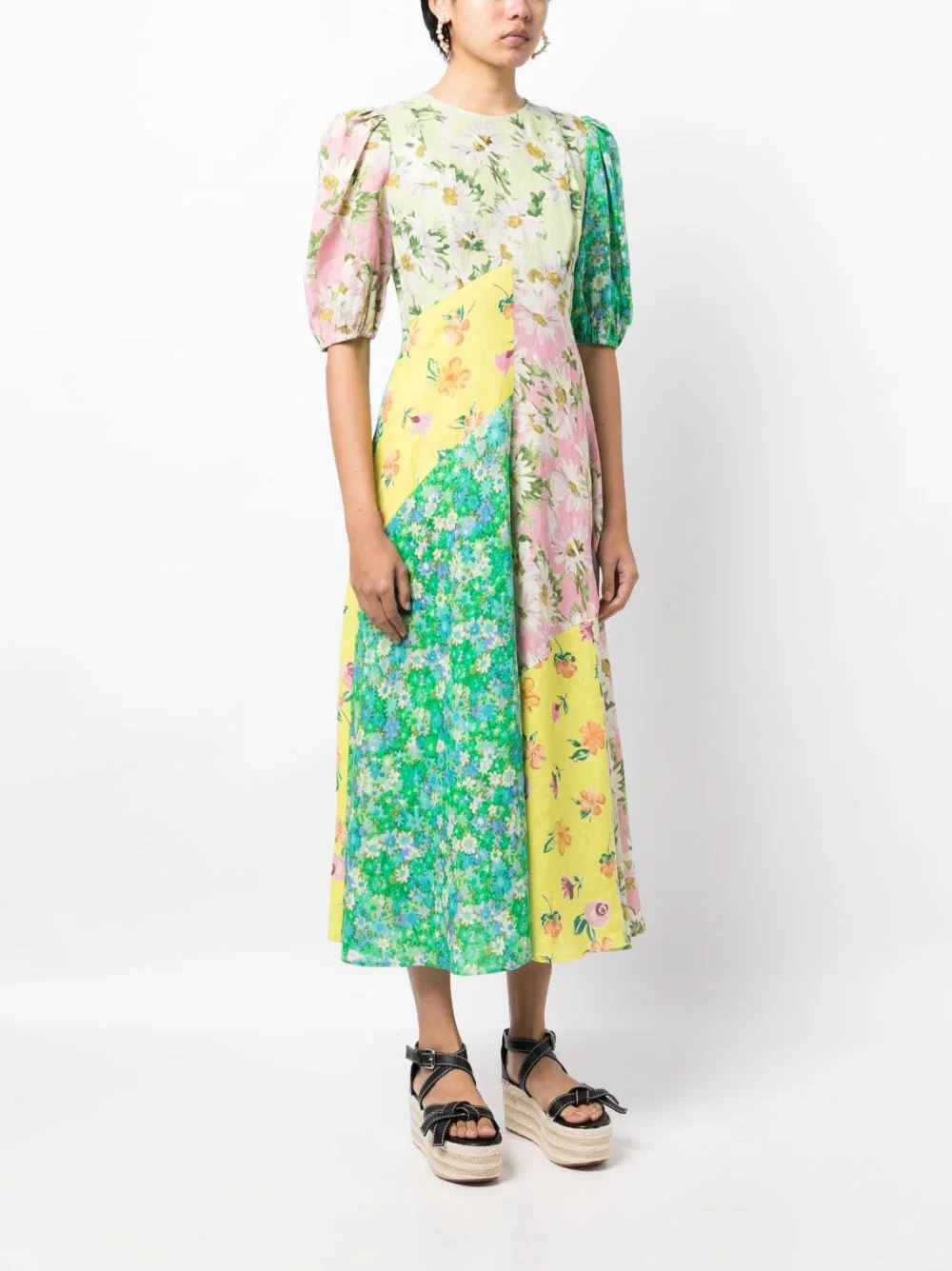Title 7, New Printing Fashion Puff Sleeve All-matching S...