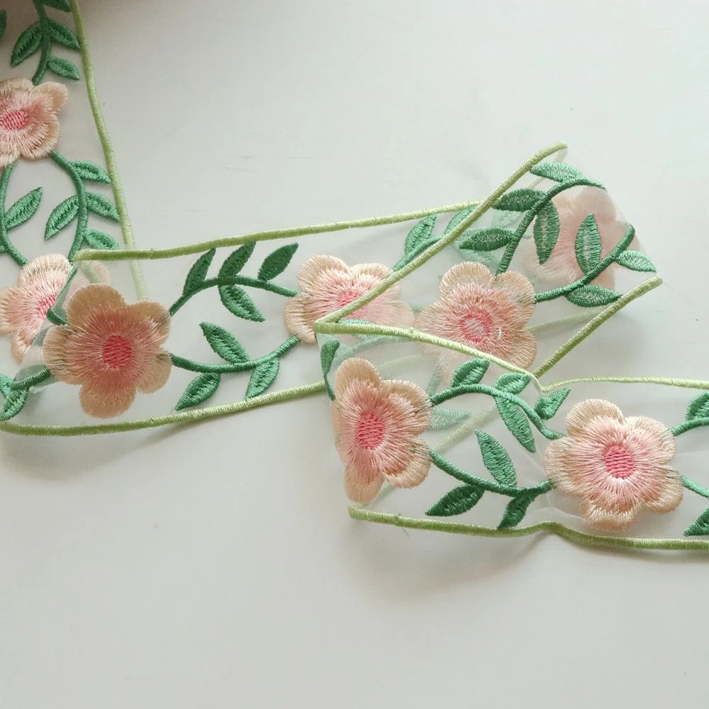 Acessórios de Renda Bordada com Código de Barras em Malha de 5cm Decore Roupas e Artesanato com Este Detalhe Único e Versátil — foto 1