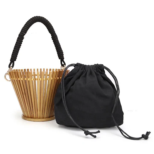 Title 2, Bolsa de bambola redonda Bolsa de bambu portátil