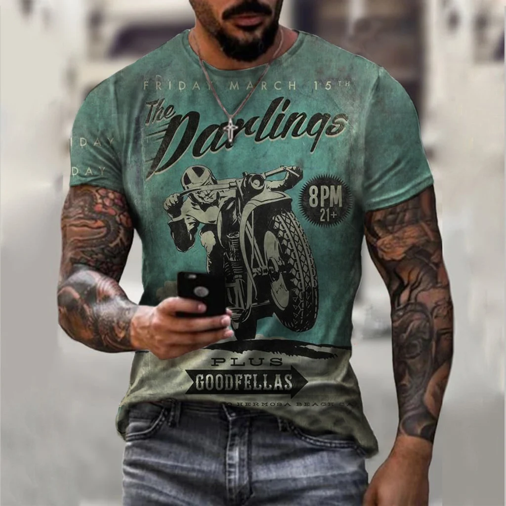 Title 10, Camiseta de verão manga curta masculina casual ...