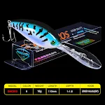 Isca Artificial Rígida de Plástico 11cm Flutuante Subaquática 18.5g. Ideal para Pescaria em Água Rasa e Atrair Predadores. — foto 7