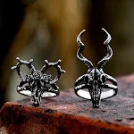 Anel de Caveira de Ovelha em Aço Inoxidável — Adicione personalidade ao seu visual com este anel único, durável e estiloso. — foto 8