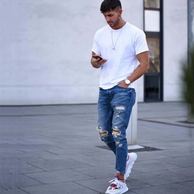 Title 6, Knee Hole Trousers for Small Feet Jeans offer c...