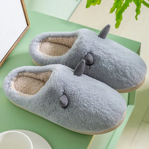 Title 7, Home Warmth Confinement Cotton Slippers with Ba...