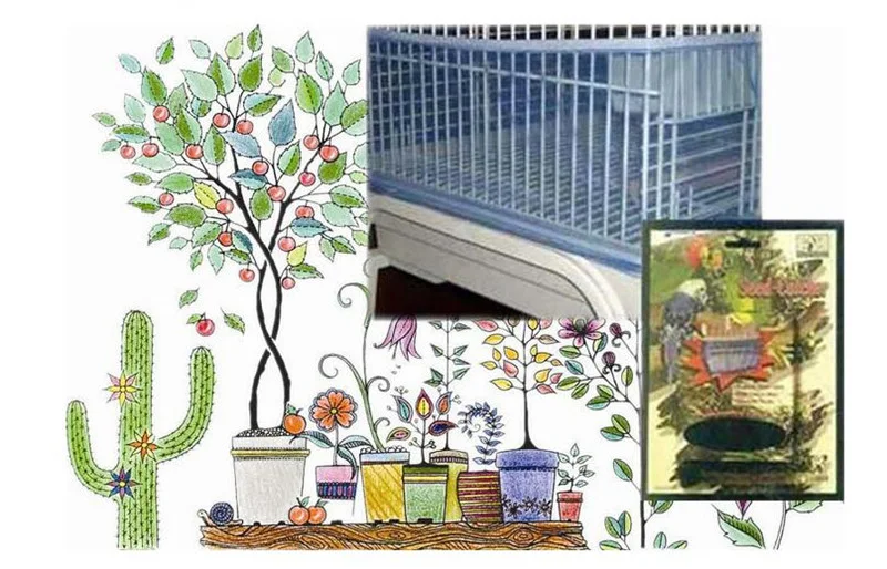 Title 6, Receptor Seed Guard Nylon Mesh Bird Parrot Cove...