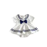 Macacão de bebê menina verão fino 0-3 meses Roupa leve e fresca para o calor, perfeito para os dias quentes, respirável e confortável. — foto 3