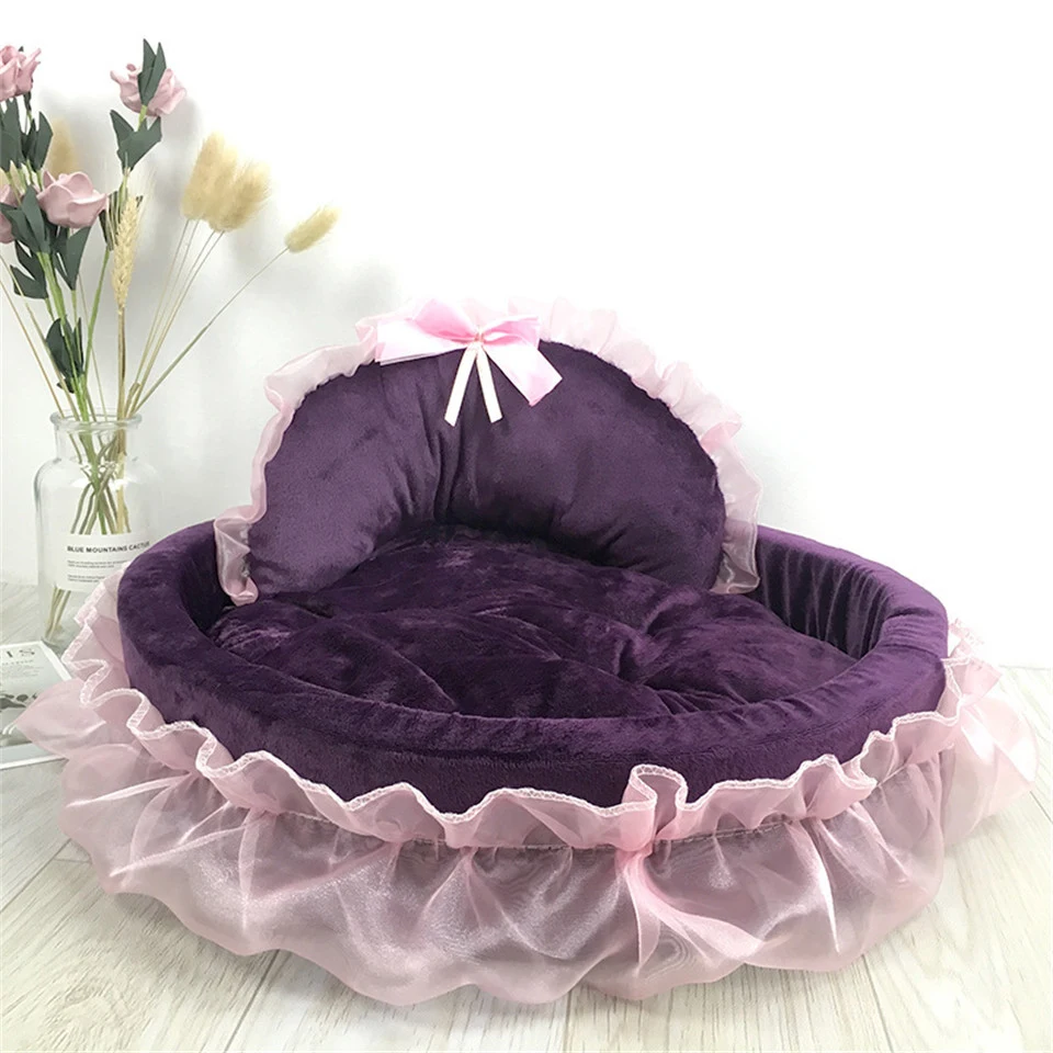 Title 3, Hanpanda Fantasy Bow Lace Dog Bed Beds For Larg...