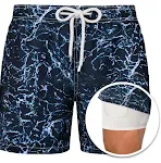 Mens Sports Print Double Layer Polyester Shorts, perfect for workouts and active lifestyles, offering comfort, breathabi — photo 4
