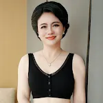 Elderly Women's Cotton Front Buckle Bra, Large Size, Thread Baby Cotton, comfortable support for everyday wear. — photo 1