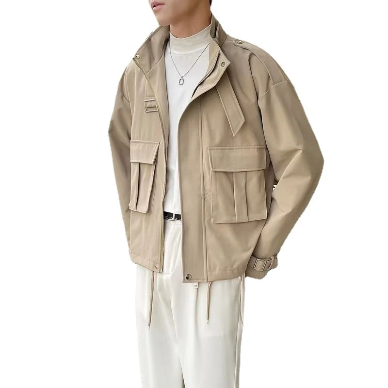 Jaqueta Retrô Japonesa Masculina, Duas Peças Falsas, Estilo Vintage. Casaco elegante e confortável para um visual casual com design único e autêntico. — foto 6