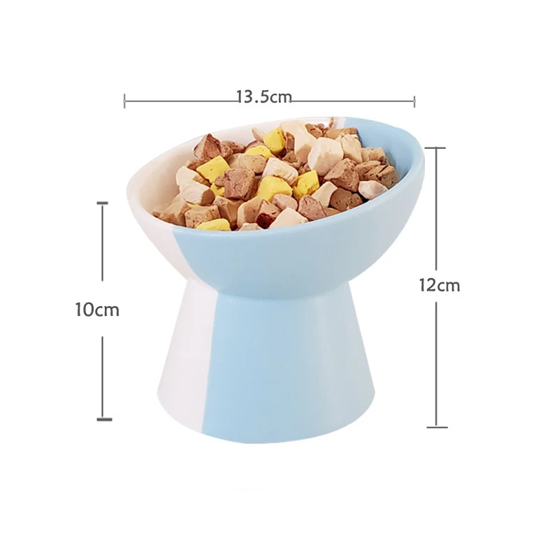 Ceramic Pet Slant Mouth Dog and Cat Food Bowl Set. Ergonomic design promotes comfortable eating, easy to clean and durab — photo 8