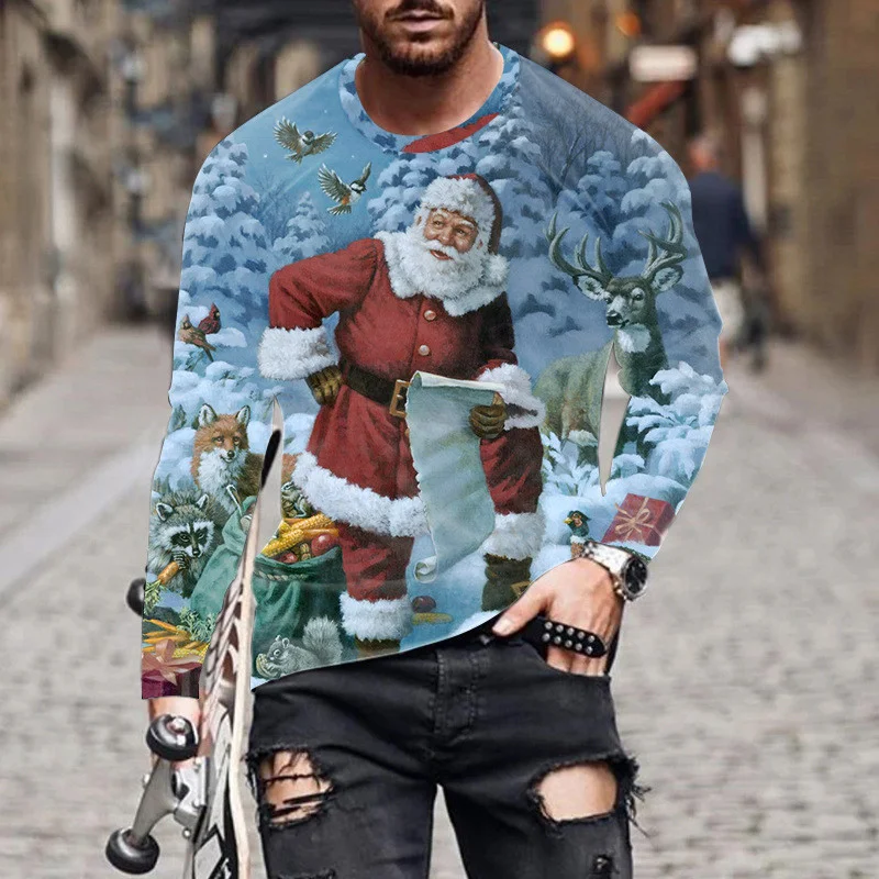 Camiseta masculina de manga longa estilo europeu e americano, casual diário com estampa XINGX, perfeita para um visual moderno e confortável em diversas ocasiões. — foto 4