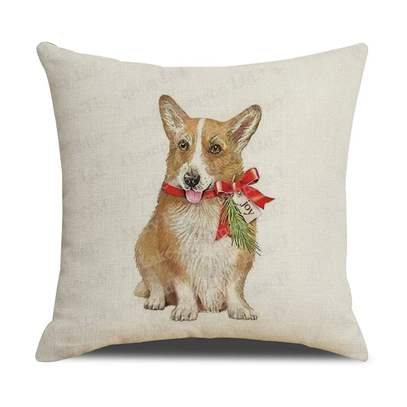Title 3, Christmas White Animal Printed Pillowcase, soft...
