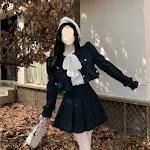 Black Pleated Skirt