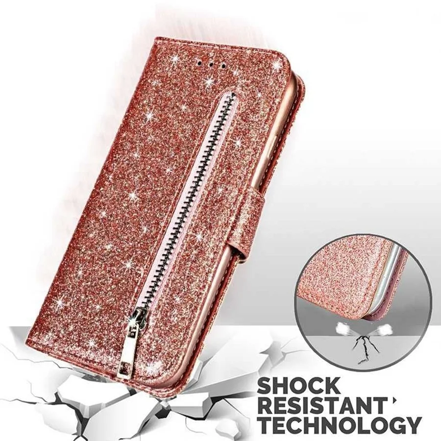 Title 1, Zipper Mobile Phone Leather Case with Flip Cove...