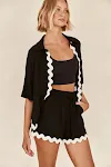 Cardigã feminino com costura ondulada, conjunto de moda simples e elegante, ideal para um look casual ou sofisticado. — foto 42