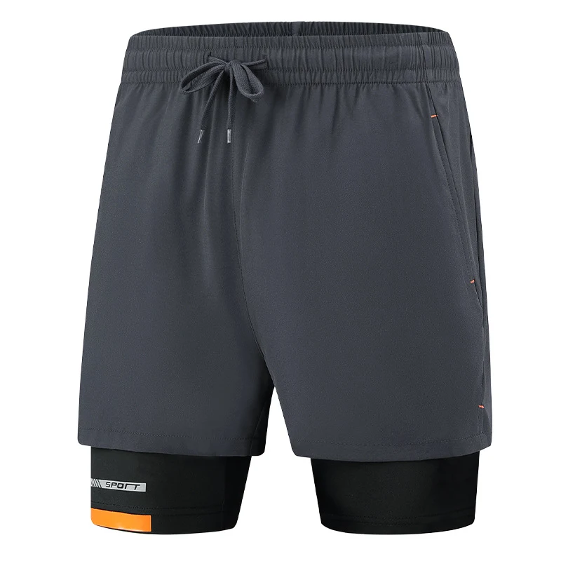 Autumn Shorts Fake Two Pieces Ice Silk Quick Drying Leisure Sports Running. Experience comfort and performance with thes — photo 10