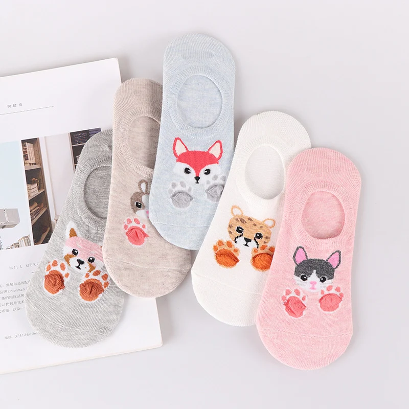 Women's Fashionable Three-dimensional Footprint Invisible Socks — photo 7