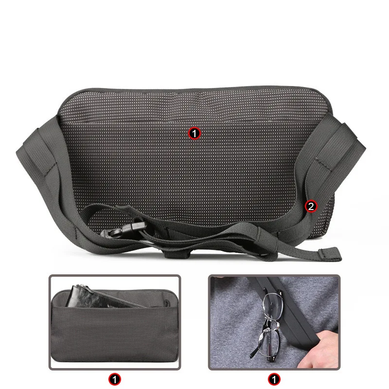 Title 1, Bolsa de peito masculina Multiuso Bolsa diagona...