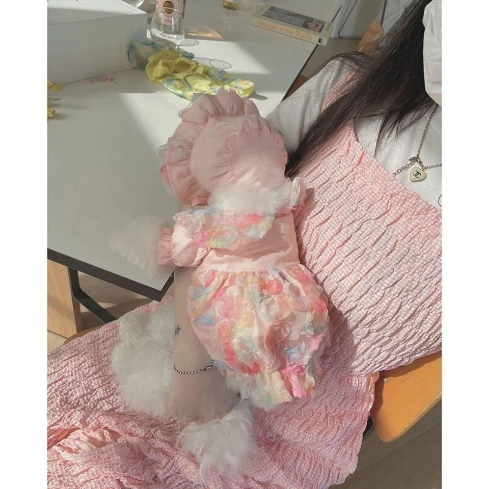 Mesh Bichon Teddy Dog Skirt, designed for style and comfort. Perfect for walks, this skirt offers a fashionable look and — photo 7