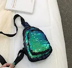Borsa Piccola alla Moda con Paillettes Marsupio con Paillettes Colorate Borsello a Tracolla Brillante Perfetto per Serate Speciali e Festival — foto 4