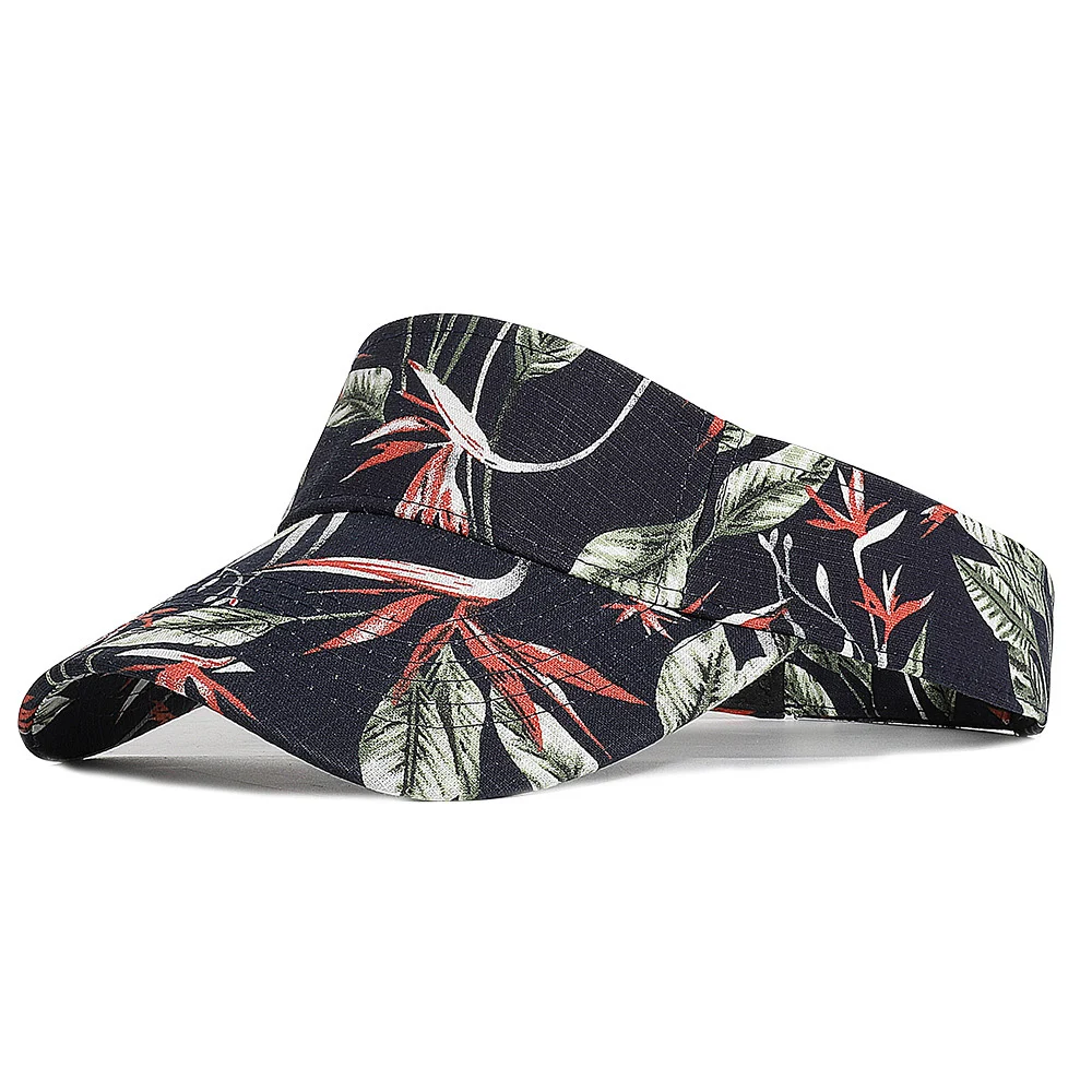 Outdoor Sports Sunshade Printed Floral Empty Top Hat Sun Protection Perfect for Activities and Adventures in the Outdoor — photo 5