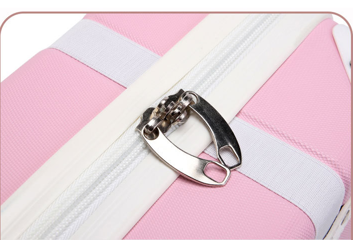 Title 16, Retro Suitcase Short Travel Suitcase Cute Lady