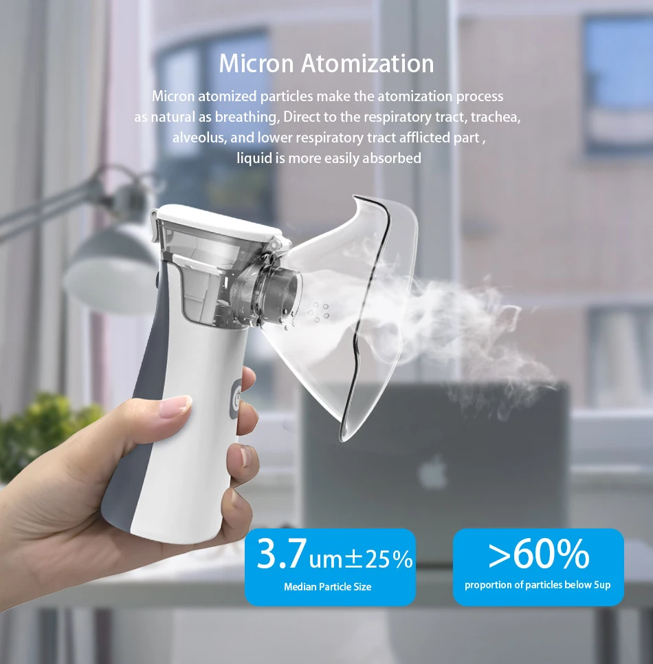 Title 8, Newest Handheld Medical Nebulizer Efficient & S...