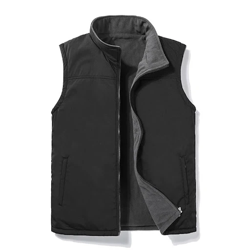 Title 4, Mens Double-sided Polar Fleece Vest Autumn Win...