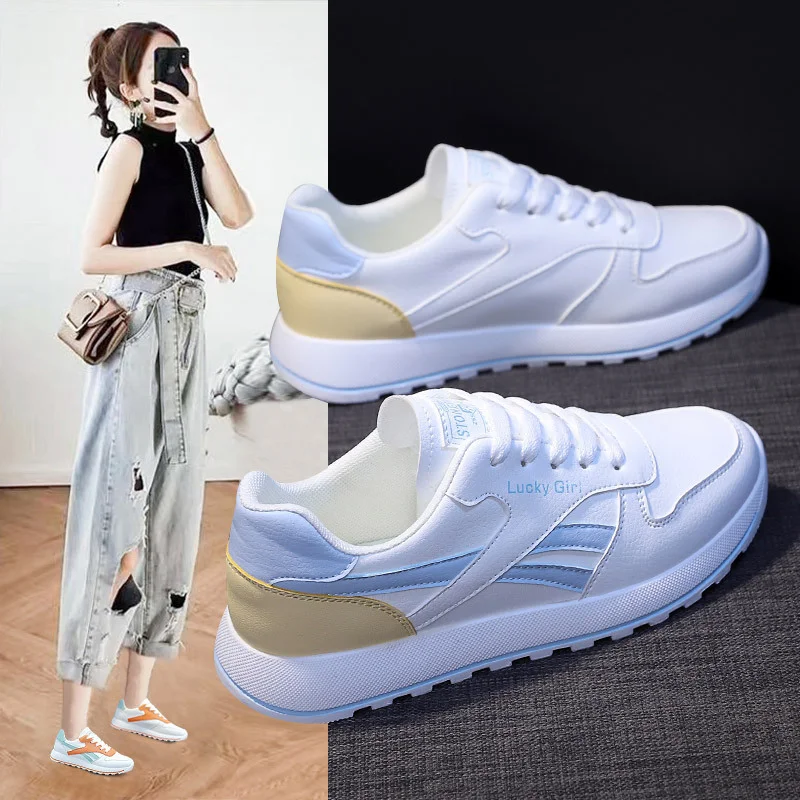 Tênis feminino novo de malha respirável, casual, combina com tudo, sola grossa, conforto e estilo para o dia a dia. — foto 2