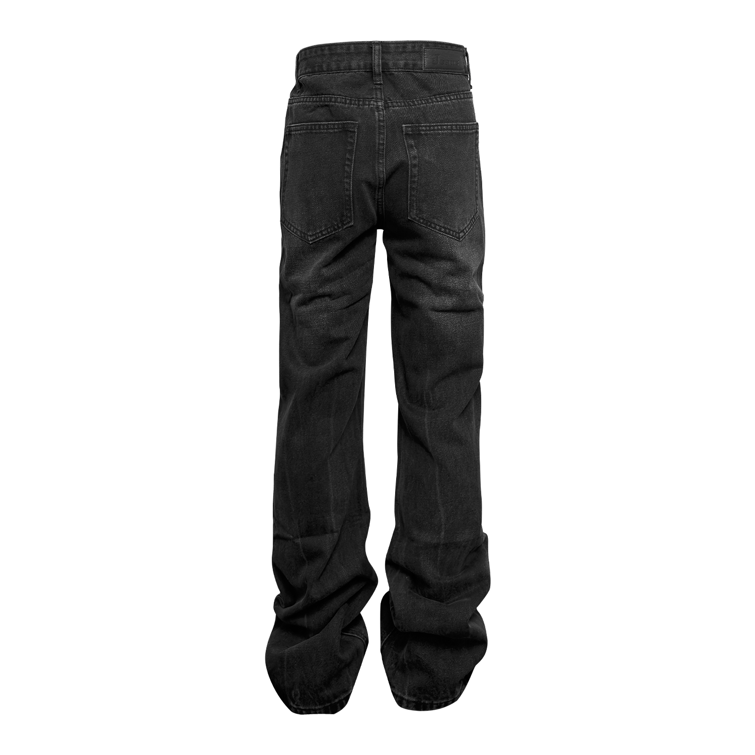 Title 2, Pantalones vaqueros negros desgastados con rotu...